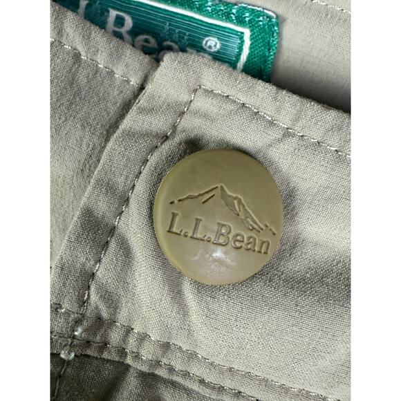 LL Bean Convertible Water Resistant Stretch Outdoor Pants Tan Khaki Mens 42x30 - Picture 6 of 10